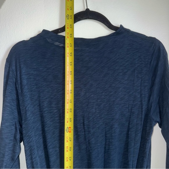 NWT Size M Anthropologie Stateside Long Maxi Navy Blue Dress with Slit - Picture 8 of 11